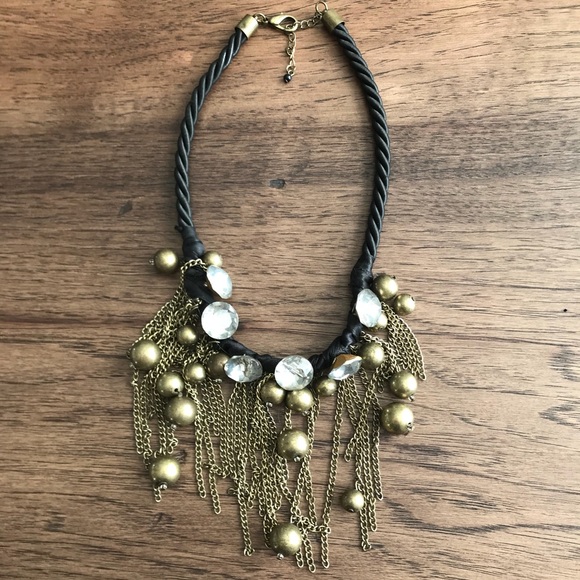 Express Jewelry - Express brand gold and rhinestone necklace